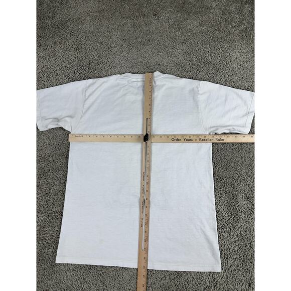 VINTAGE Splendors of Ancient Egypt Shirt Mens Medium White Graphic Made USA 90s - Picture 10 of 13